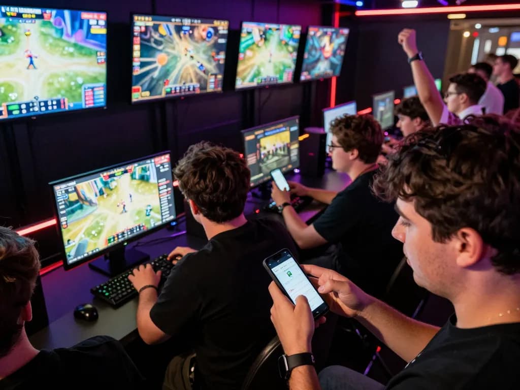 Fans eagerly place bets on esports matches at TR88, showcasing the excitement of live betting environments.