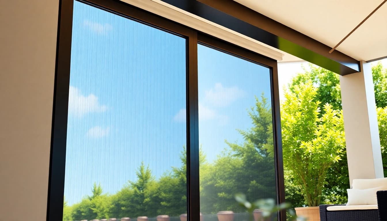 Enhance your patio with this fly screen for patio doors, blending style and functionality seamlessly.