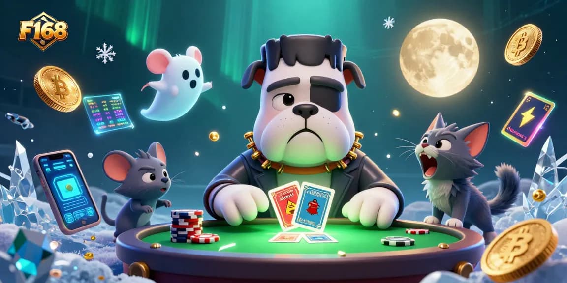 Experience the thrilling world of F168 casino with vibrant 3D illustrations highlighting unique gaming elements.
