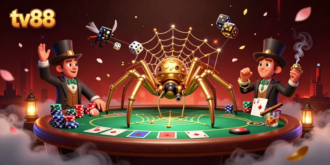 Engage players with thrilling games at tv88, featuring dynamic casino action and colorful poker elements.