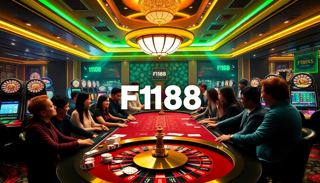 Experience the excitement of betting at เจ้ามือรับแทง F168 with vibrant casino visuals.