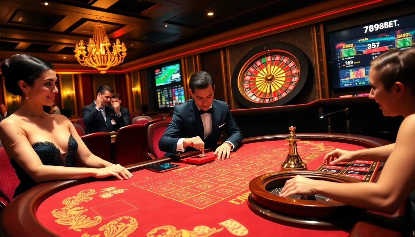 Experience the excitement of betting at 789bet com with players engaging in thrilling casino games.