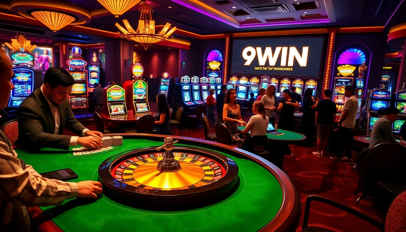 Experience thrilling gameplay at 9WIN's luxurious casino tables, rich in excitement and opportunities.