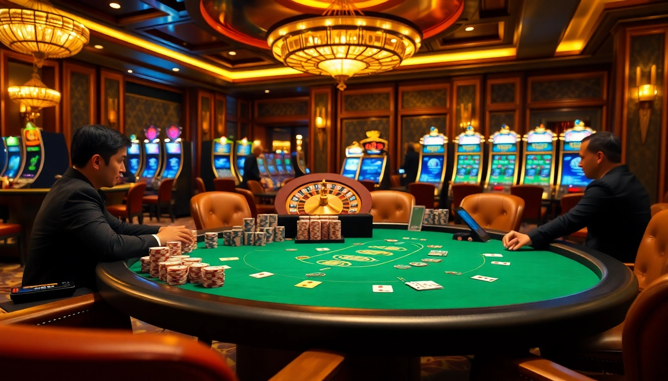 USBET poker table action with high-stakes chips capturing the excitement of casino gameplay.