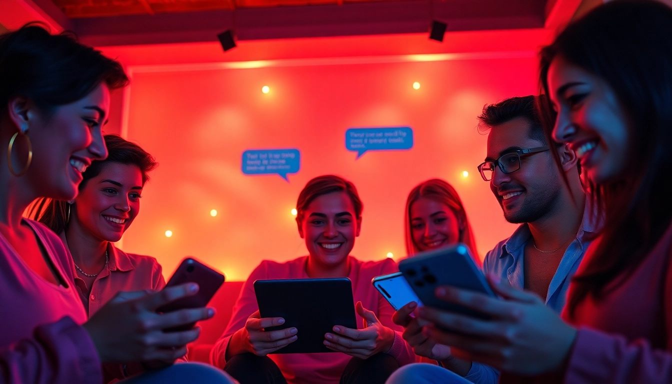 Exciting porn chat atmosphere with users enjoying adult conversations online