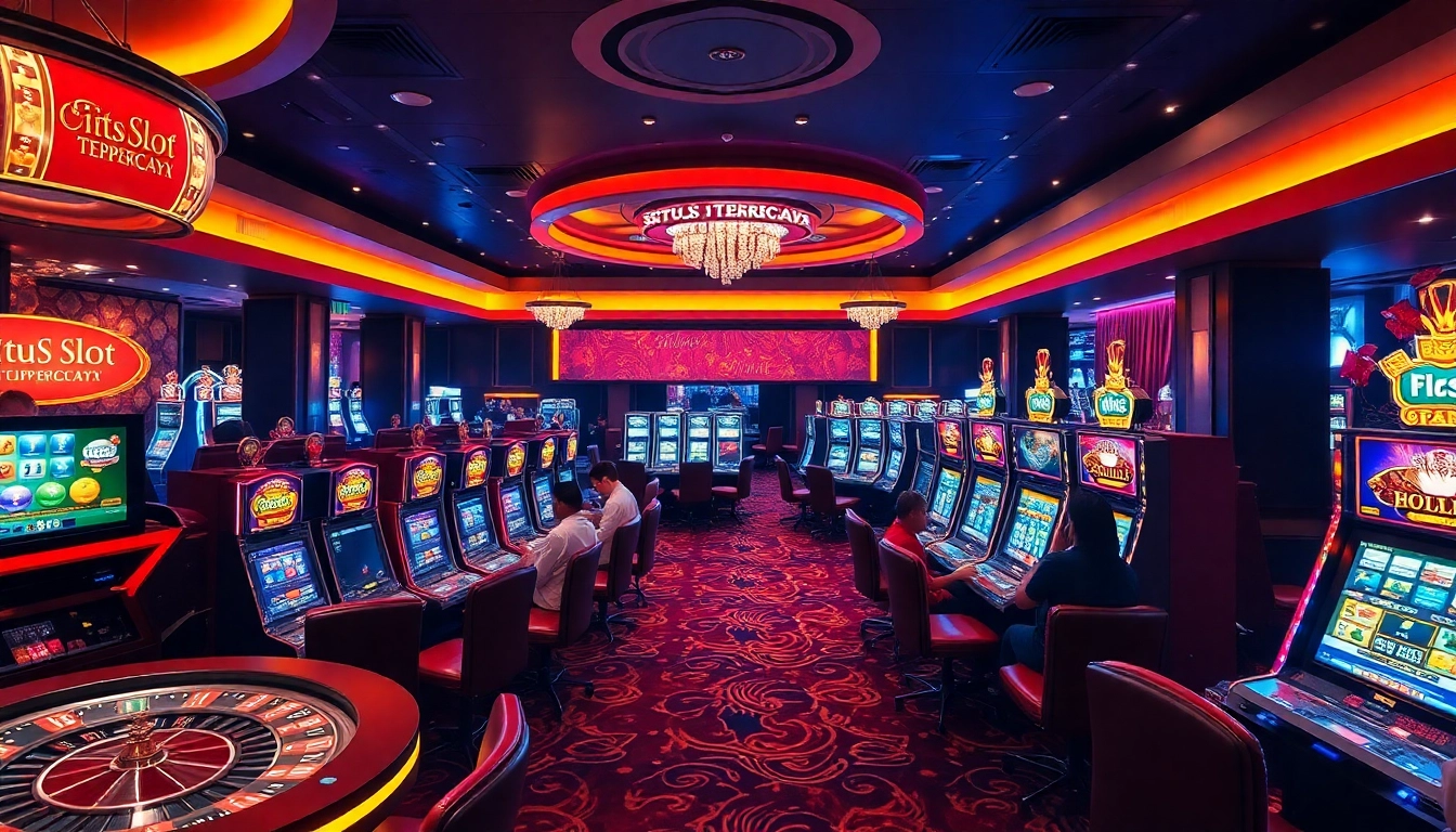 Experience the thrill of gaming at Situs Slot Terpercaya with luxurious slots and vibrant casino atmosphere.