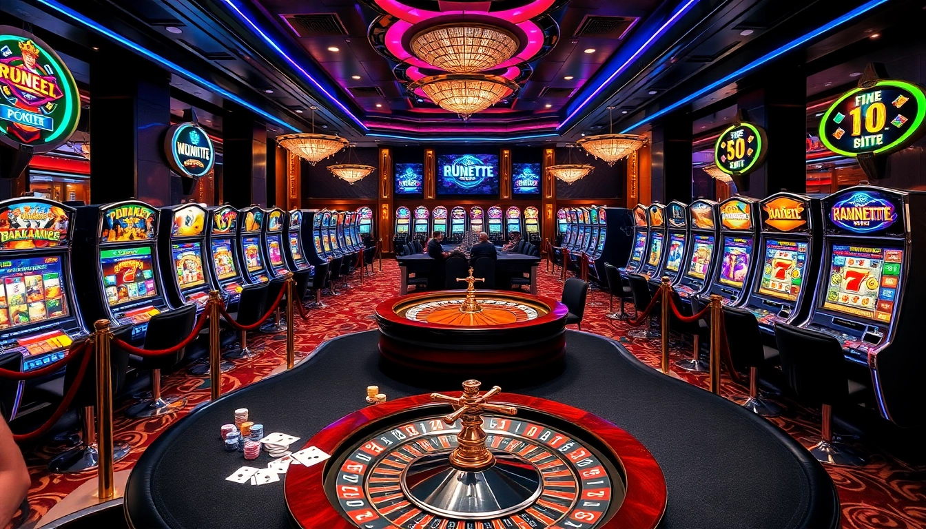 Dynamic players at the uk88 nhà cái casino table, surrounded by vibrant slots and luxury.
