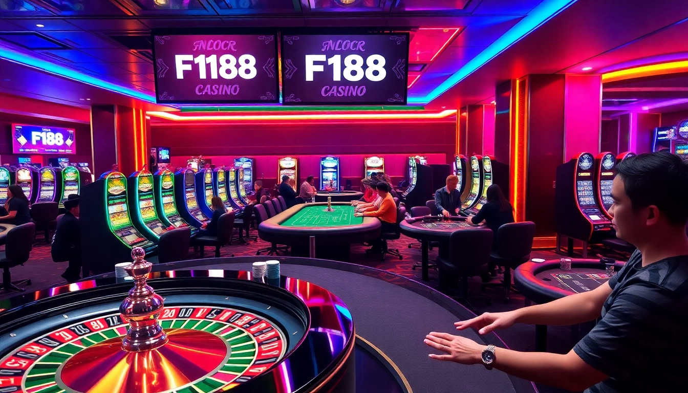 Players enjoying high-stakes gameplay at F168 casino, highlighting the excitement of betting.