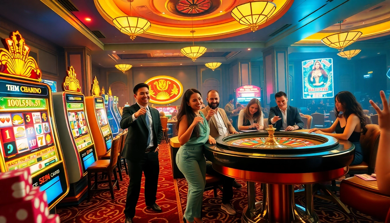 Experience the thrill of gambling at https://xx88.cheap with players enjoying a vibrant casino atmosphere.