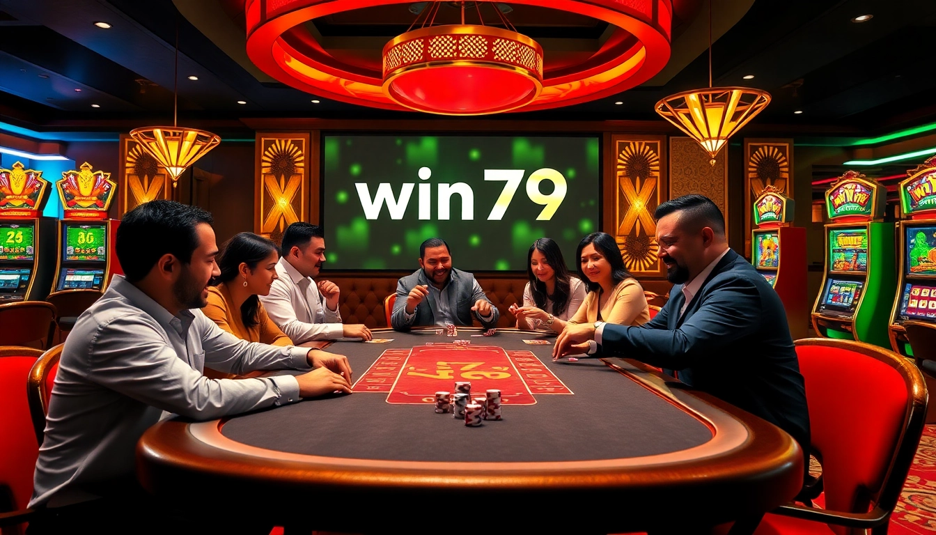 The win79 club offers an exciting casino experience with vibrant tables and engaged players.