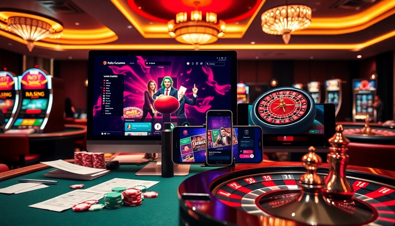 Experience the excitement of live gambling at https://ta88c.com with a sleek casino interface and vibrant game elements.