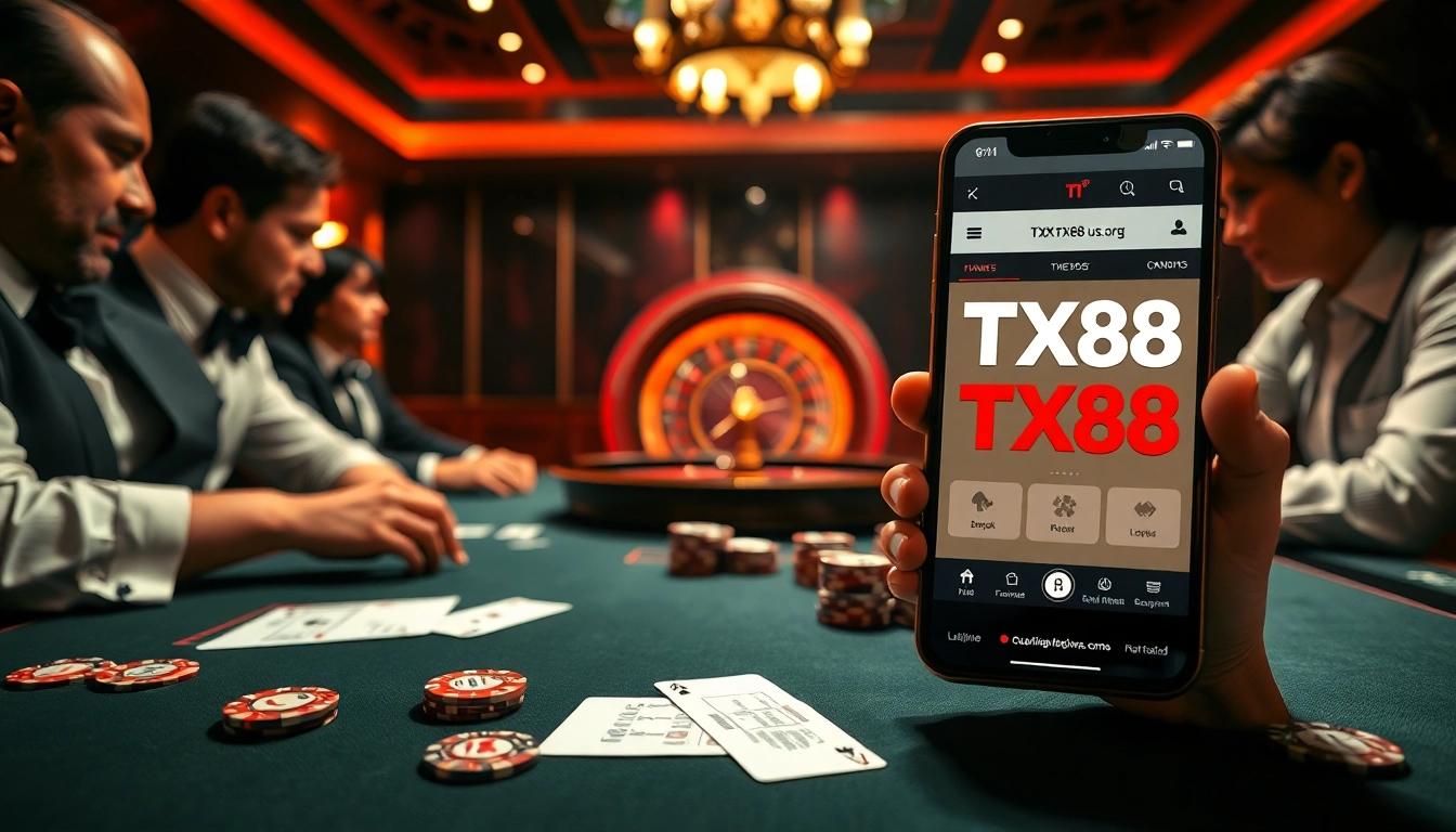 Experience the thrill of winning at TX88's online casino games, featuring exciting poker action.