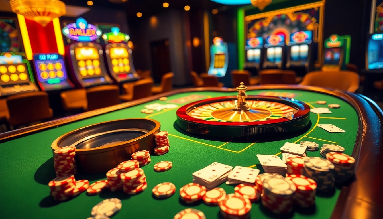 Tham gia vào các trận chơi đầy hứng khởi tại bàn casino sang trọng của LUCK8, đầy sự phấn khích.