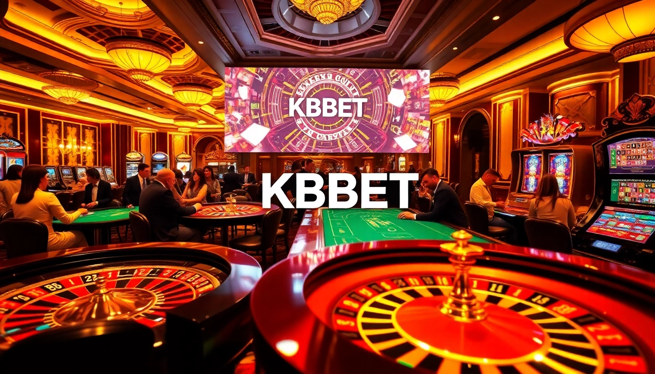 Players enjoying various casino games, showcasing KBBET's vibrant gaming environment.