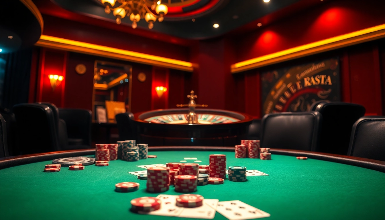 Engaging betting experience at nhà cái SV388 featuring vibrant casino elements.