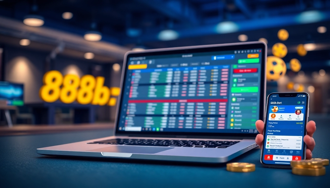 Dynamic online betting scene showcasing 888b.bet's user-friendly interface.