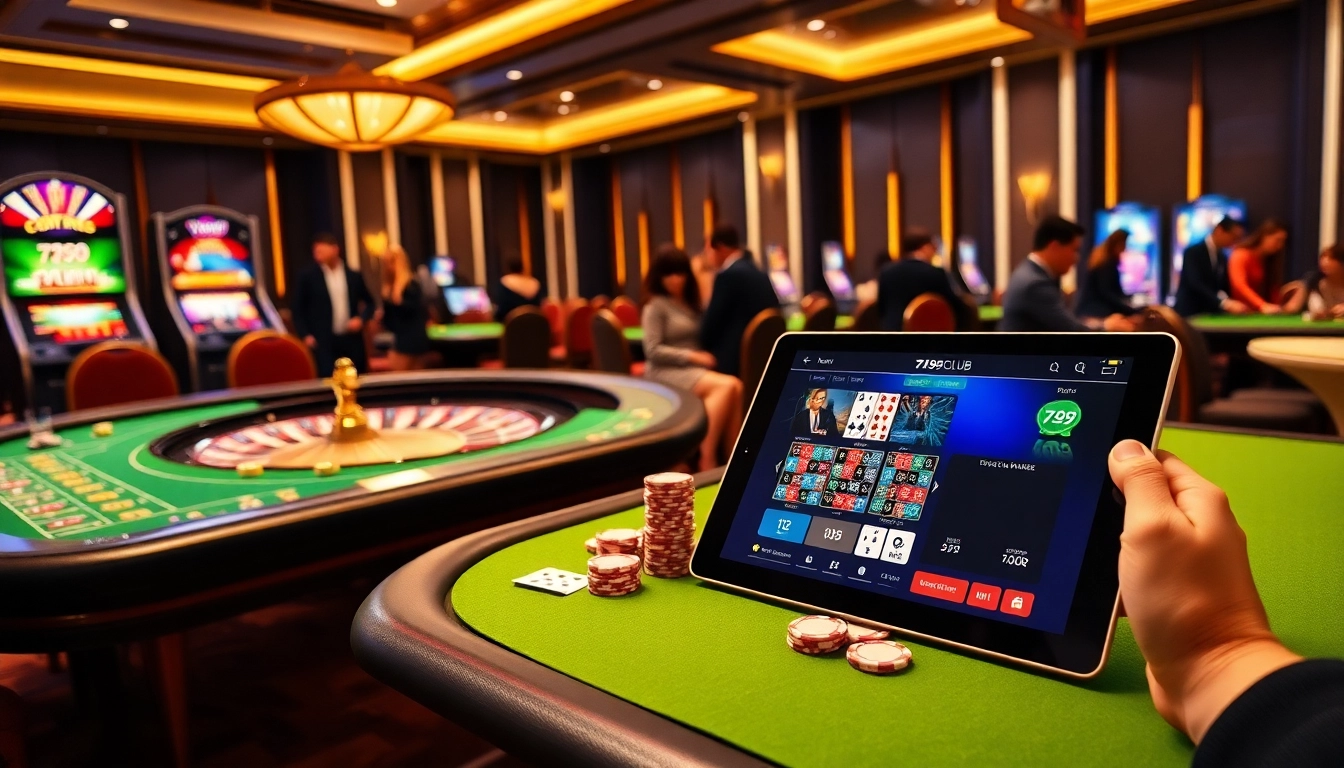 Experience the excitement of gambling at 789CLUB with stylish tables and vibrant gaming action.