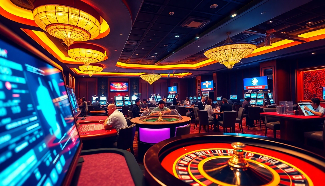 S666.nyc vibrant online casino scene highlighting Baccarat and Roulette with engaging players in a luxurious atmosphere.