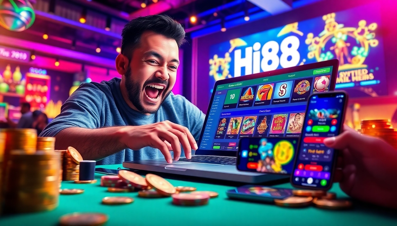 Dynamic online gambling scene featuring stimmgewitter.org, highlighting vibrant gaming interface and player engagement.