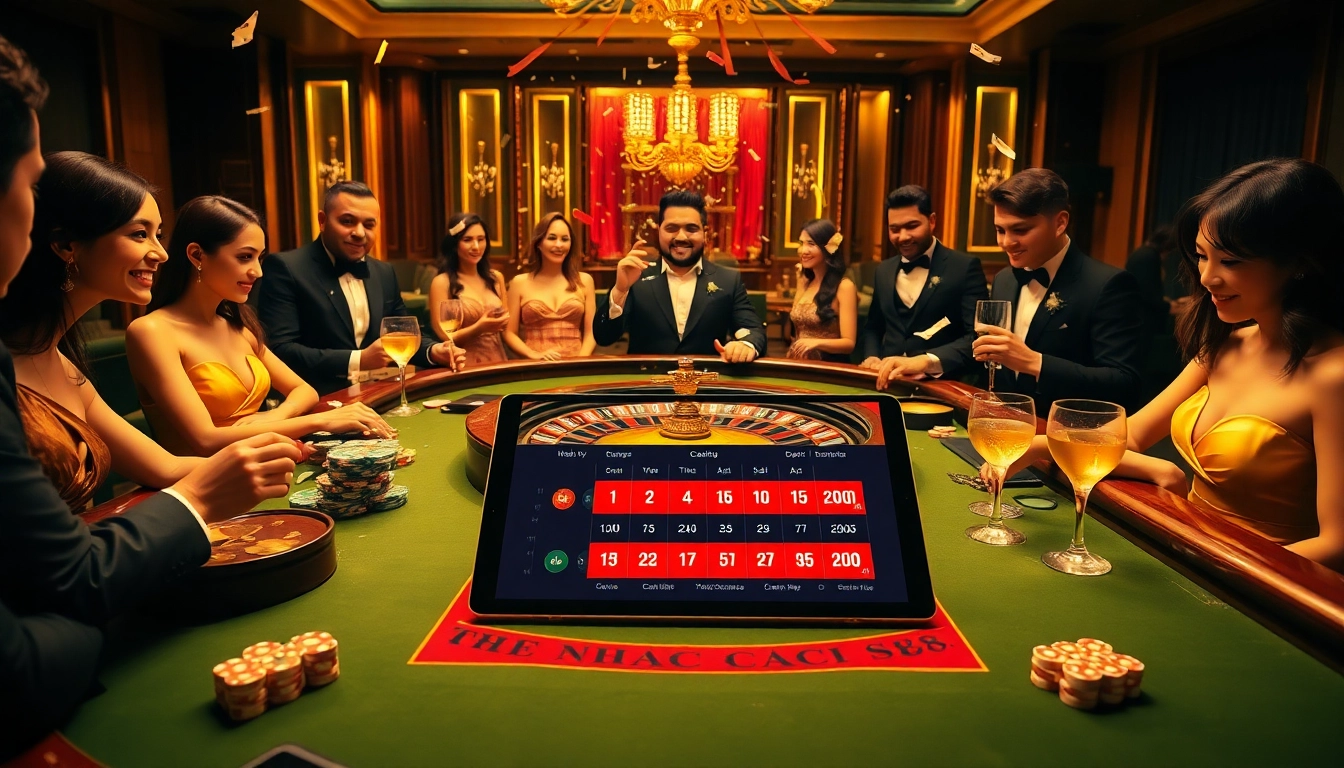 Experience thrilling games at Nhà cái S8 with vibrant casino visuals and excitement.