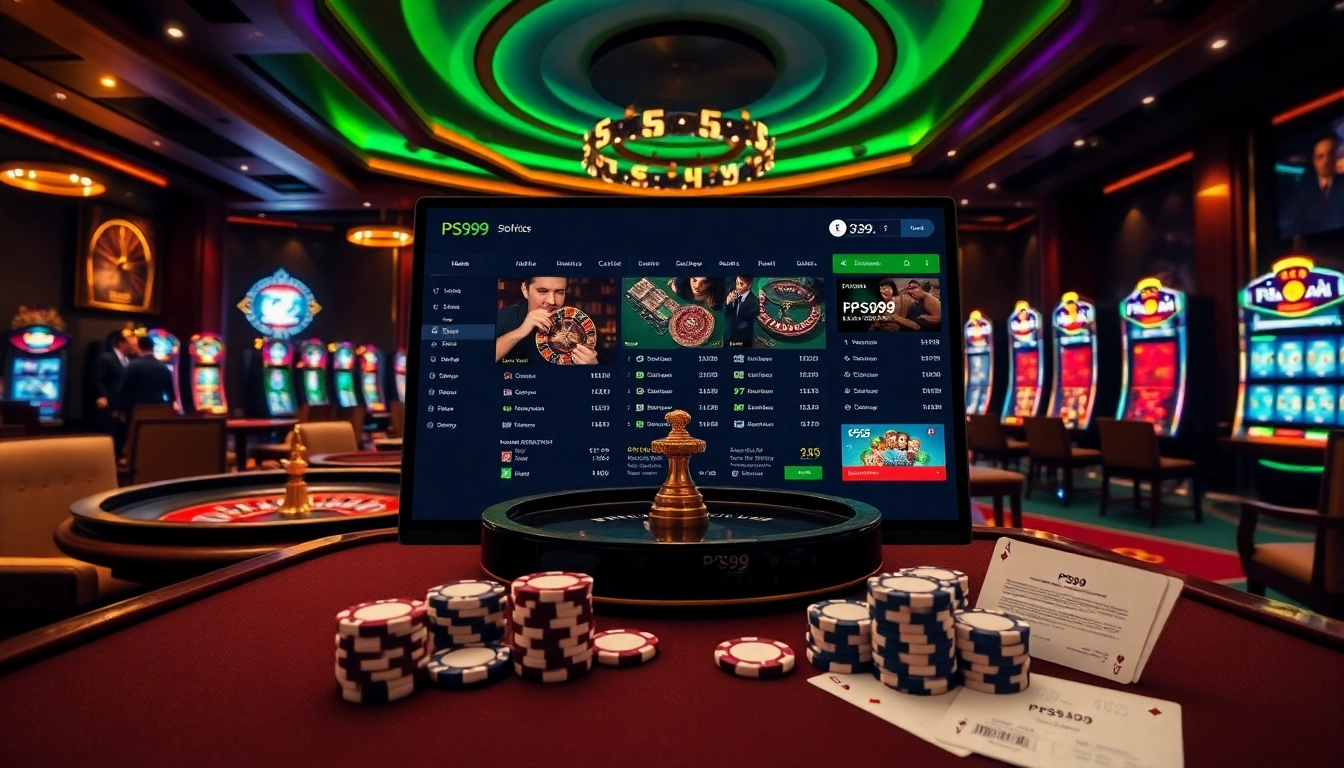 Experience PS99 thể thao with an exciting casino scene featuring dynamic betting tables and vibrant slots.