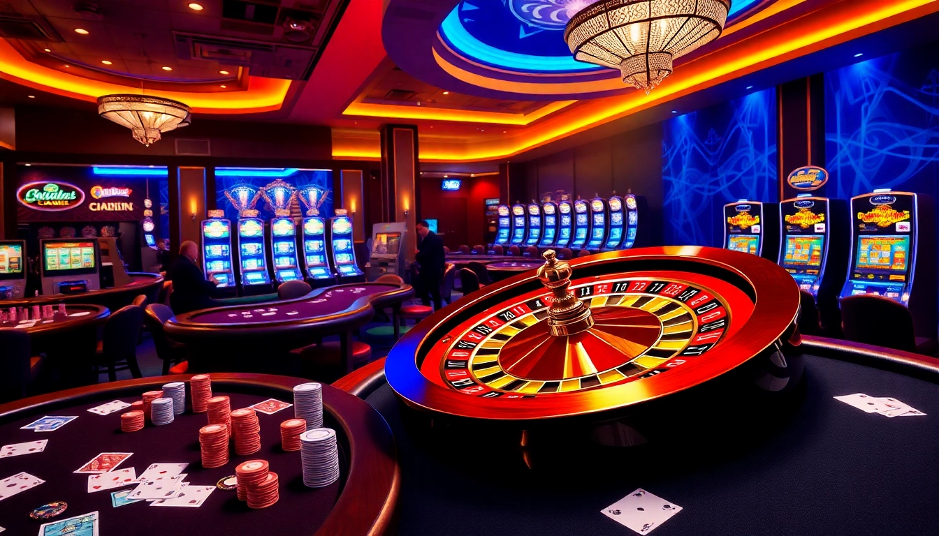 Experience the excitement of gambling at https://fc88.de.com/ with vibrant casino scenes featuring roulette and poker.