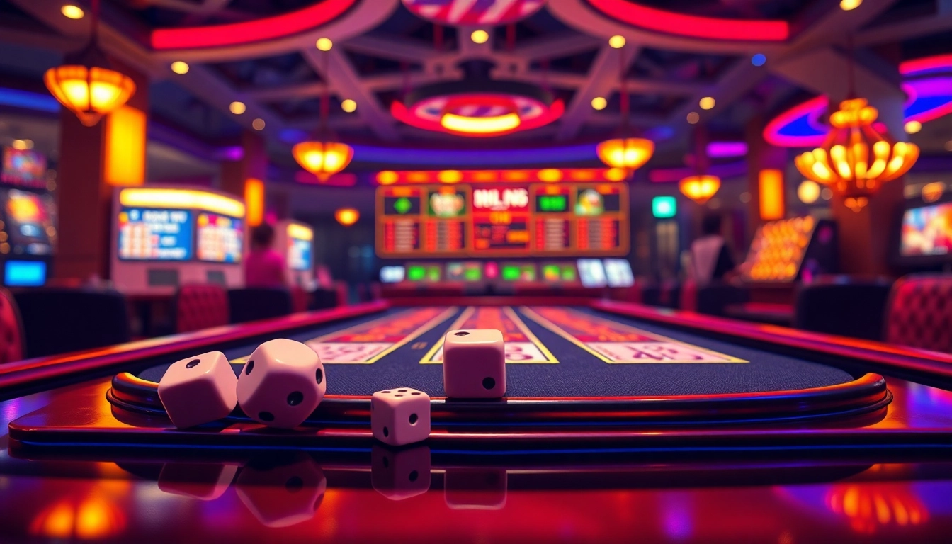 Tai xỉu md5 online betting interface showcasing exciting dice game with vibrant colors.