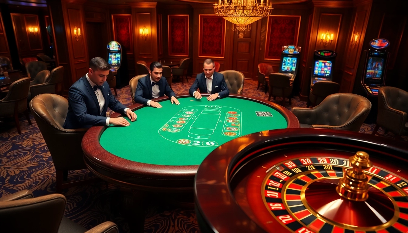 Experience thrilling gameplay at luck8 com with a luxurious poker table and engaging players.