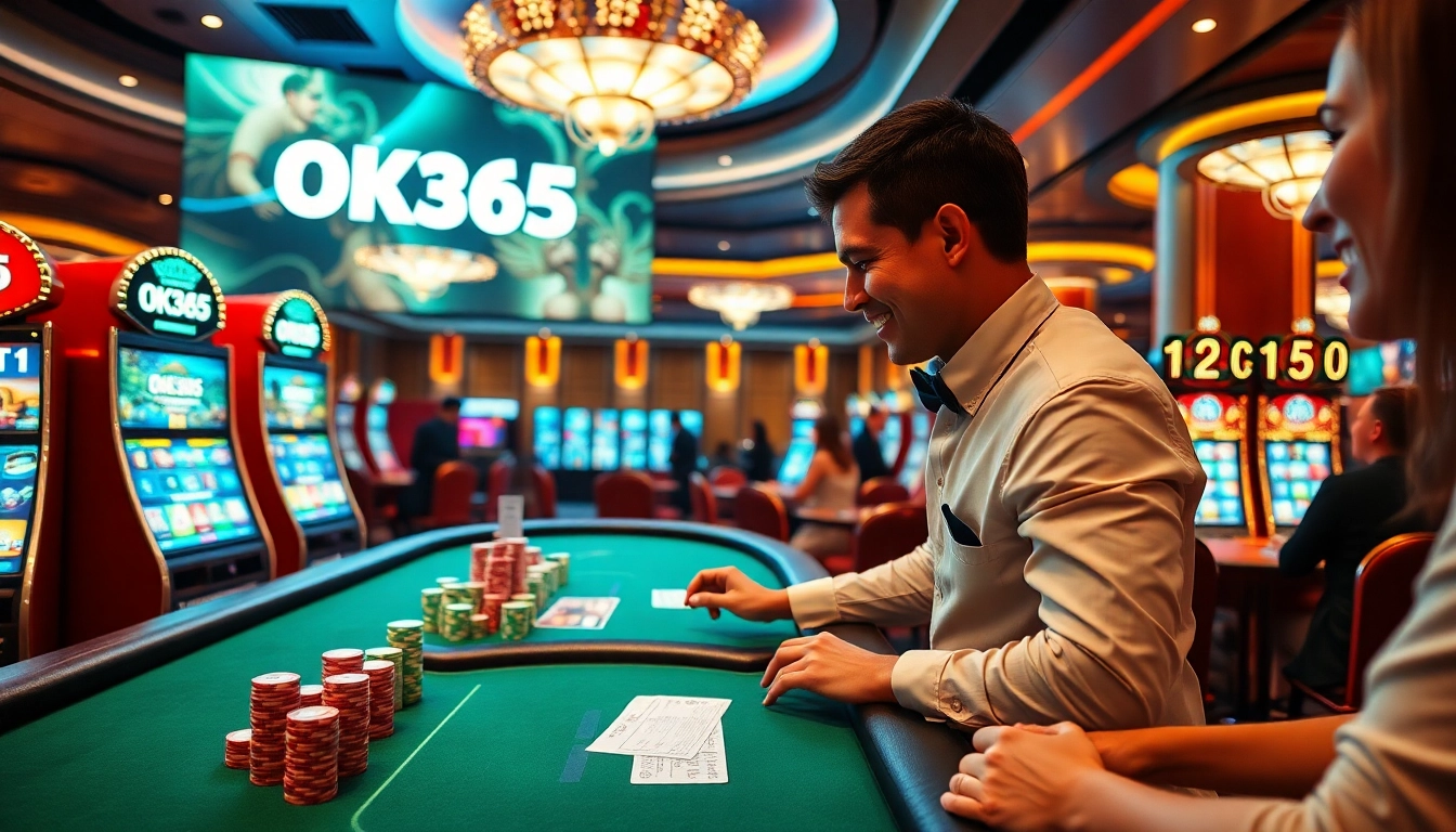 Experience the thrill of playing at OK365 COM with vibrant casino tables and exciting games.