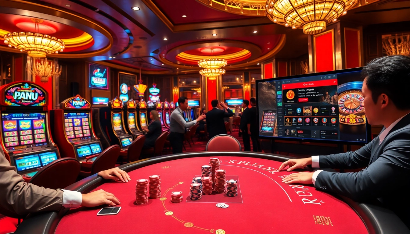 Engage with the exciting poker action at https://www.eejl77777.com/ featuring colorful chips and vibrant casino ambiance.