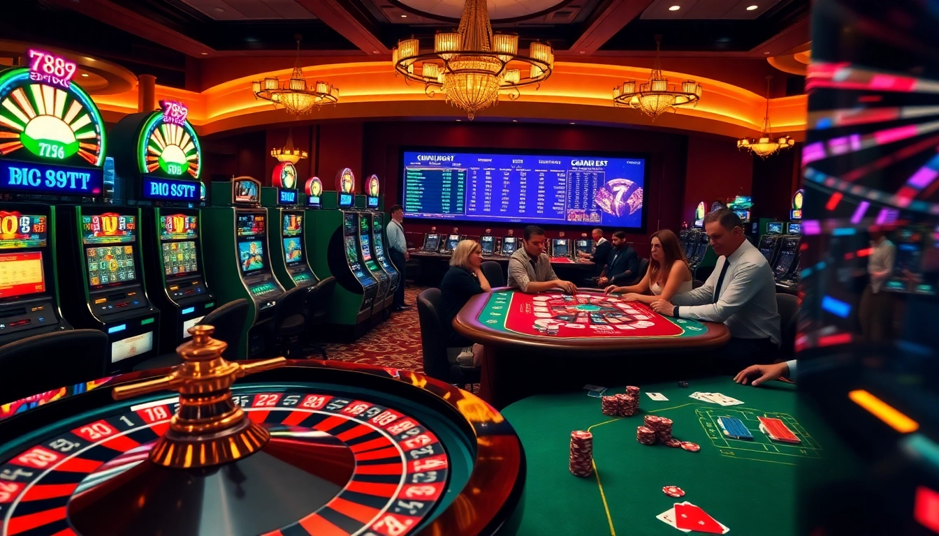 Casual and serious players engaging in thrilling games at 789f casino.