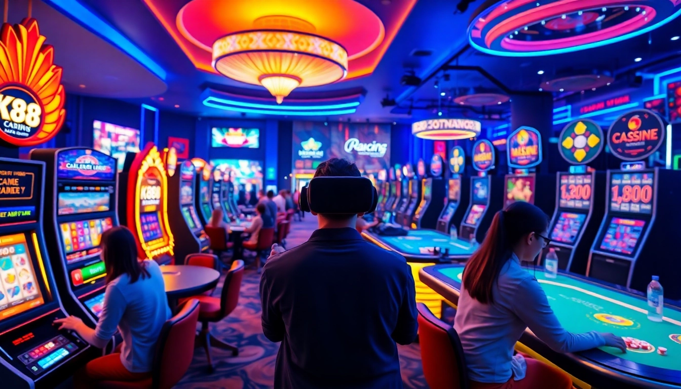 K88win online casino featuring vibrant interactive games and a dynamic atmosphere.