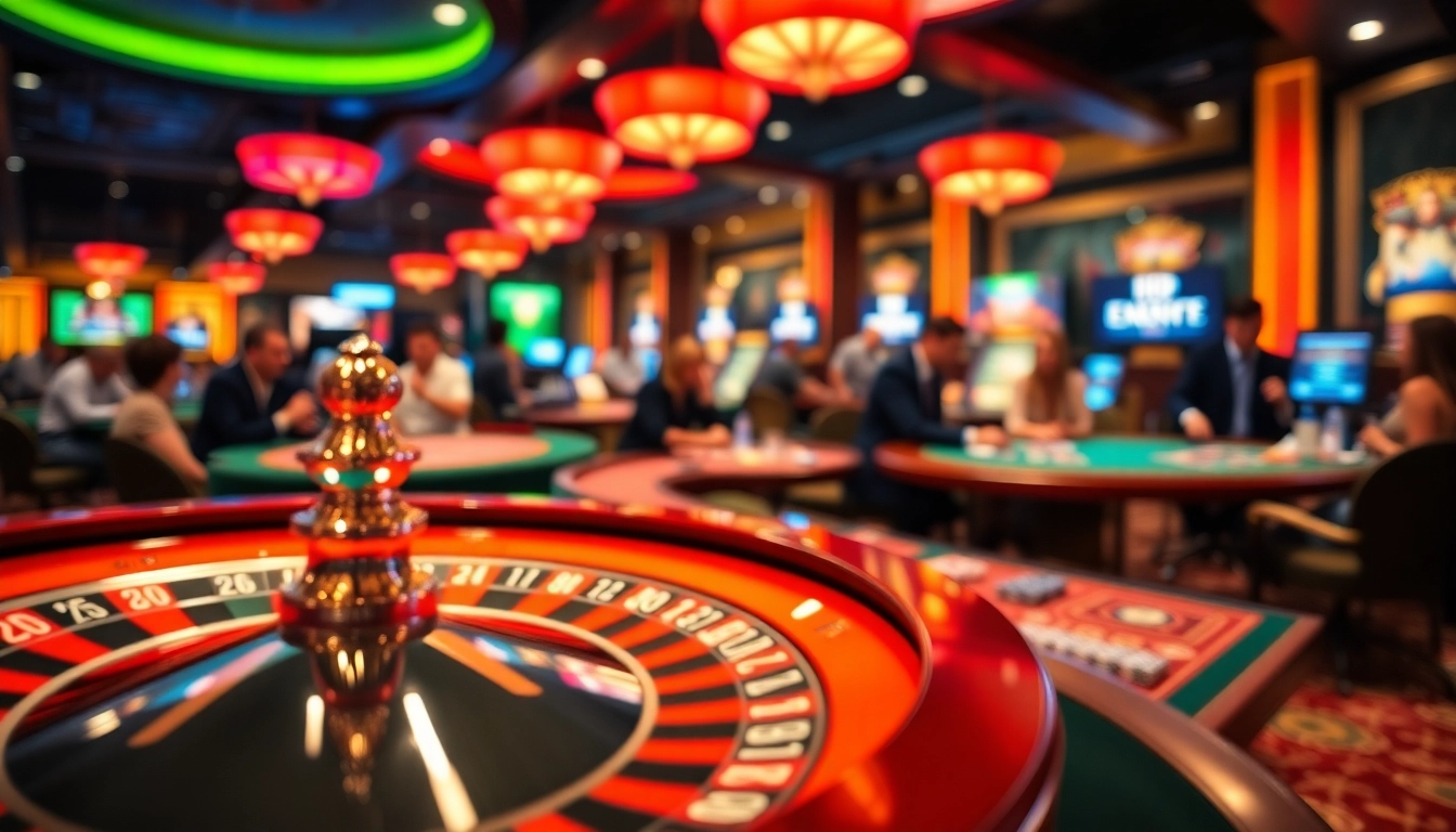 Experience the thrill of meilleur casino en ligne belgique with vibrant gaming scenes and engaging players.