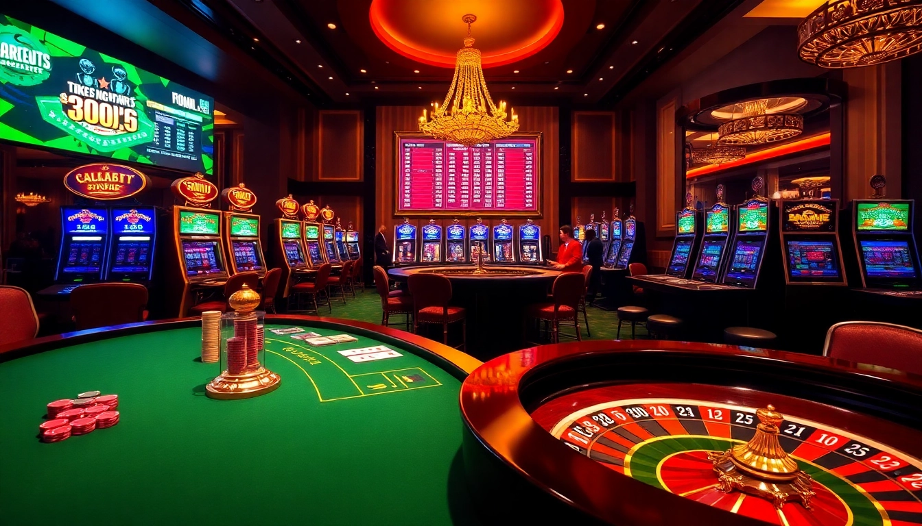 Experience thrilling gaming action at https://sunwin.builders/ with vibrant tables, chips, and roulette wheels.