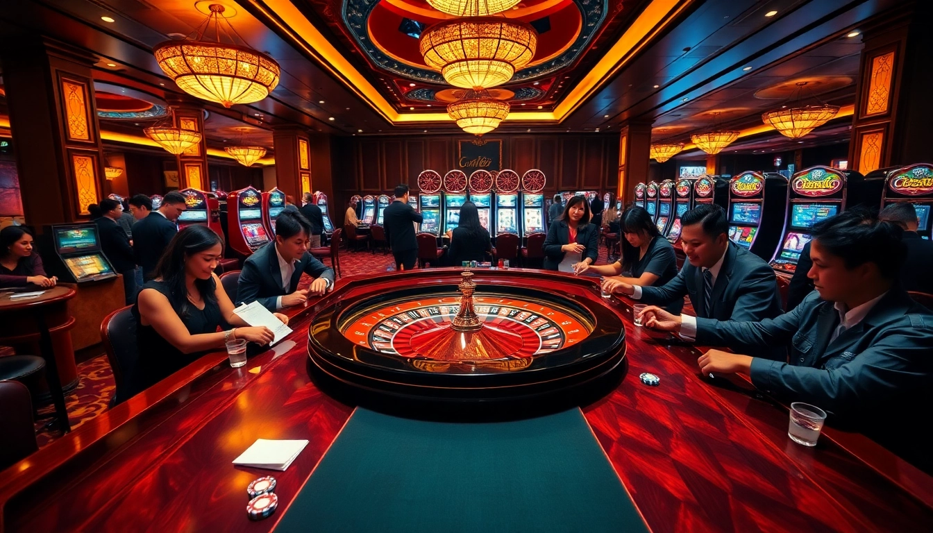 Experience thrilling casino gaming with tr88-inspired roulette and vibrant slot machines.