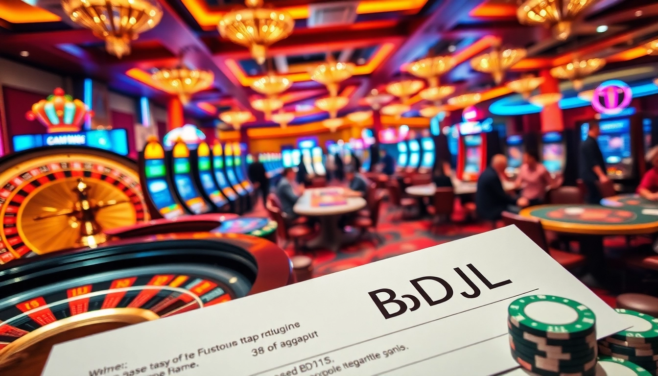 Engage in thrilling gameplay at BDJL, featuring vibrant casino ambiance and exciting gaming options.