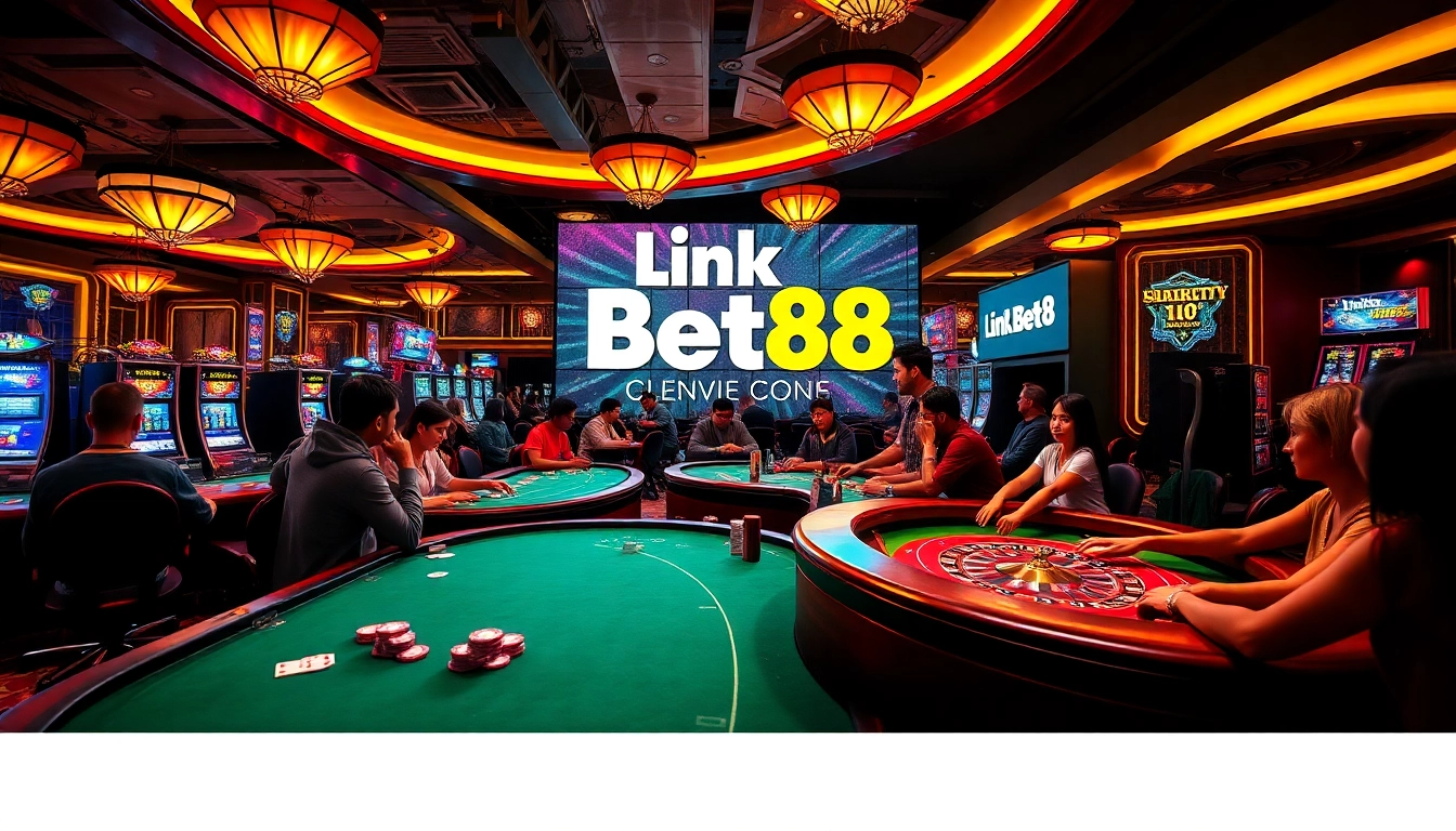 Engage with thrilling gaming at Bet88, showcasing casino classics and innovative betting elements.