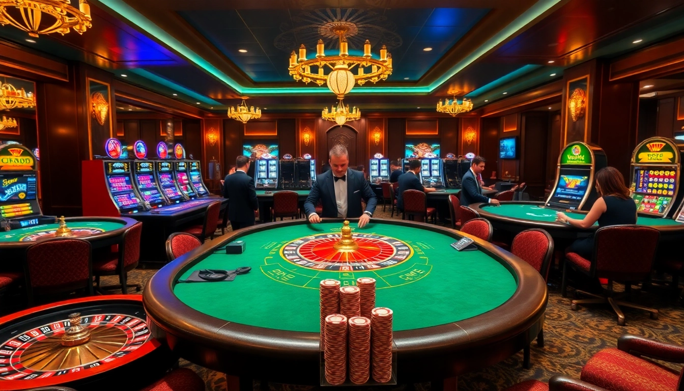 Gamblers enjoying a thrilling game of poker at cm88 casino.