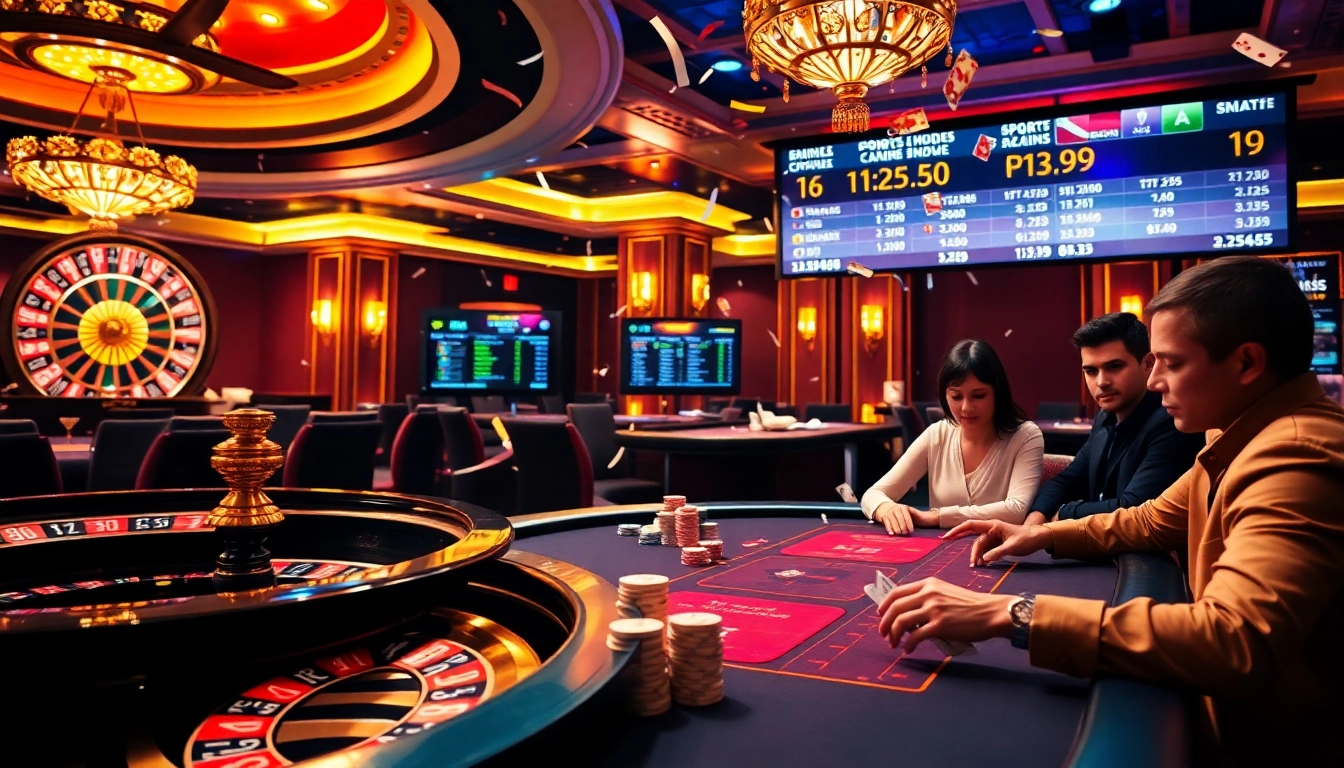 Experience the thrill of gaming at PS99 with vibrant casino tables and live betting excitement.