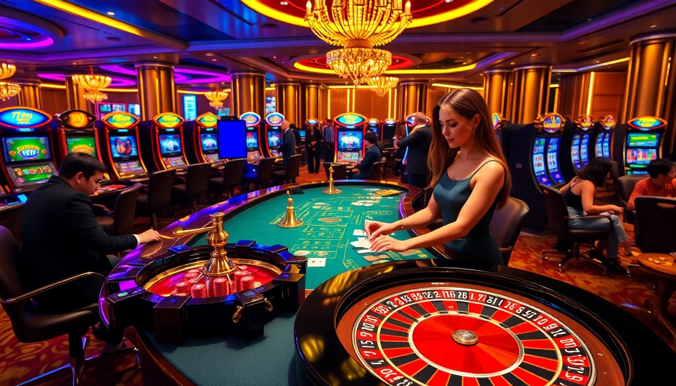 Experience the thrill at 789club with vibrant casino tables and engaging players.
