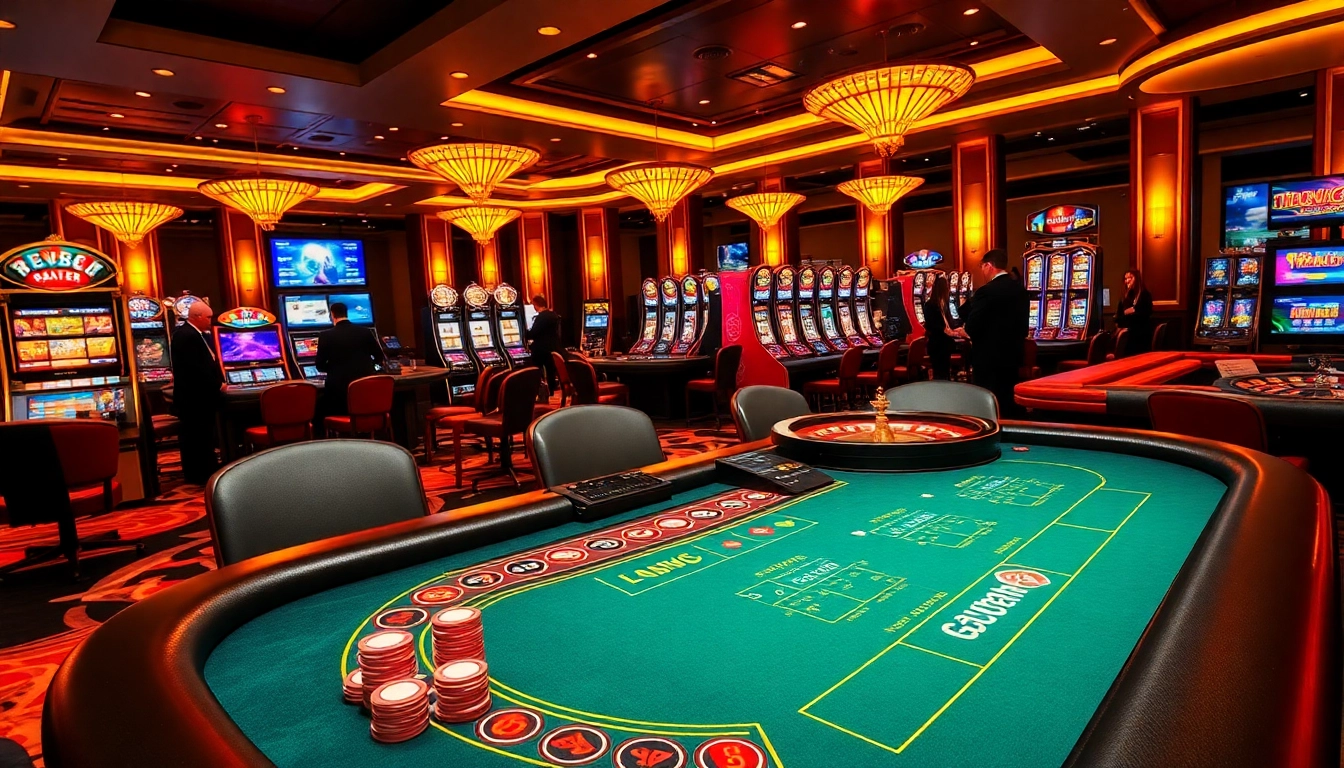Experience the excitement of EV88 casino with thrilling games and vibrant atmosphere.