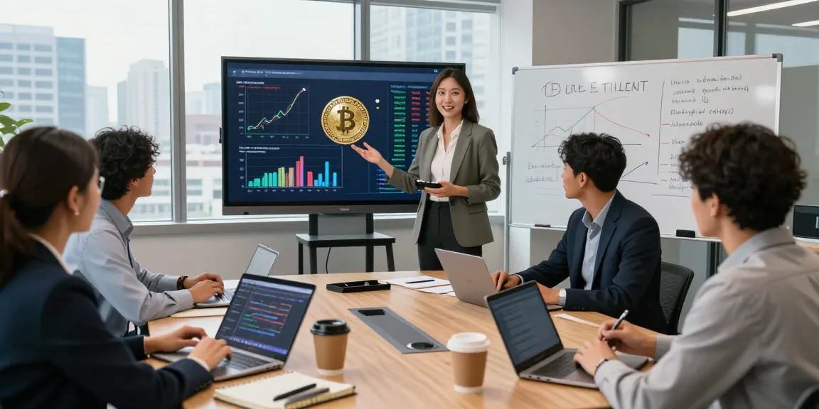 Engaged investors discussing how to invest in BRICS coins during a collaborative workshop, showcasing modern investment strategies.