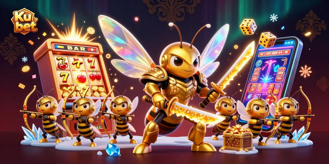Experience the excitement of Ku bet with a vibrant 3D casino scene showcasing spectacular wins.