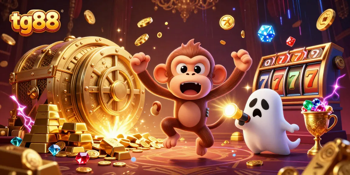Experience thrilling gameplay at tg88 while navigating a mesmerizing treasure-filled haunted casino.