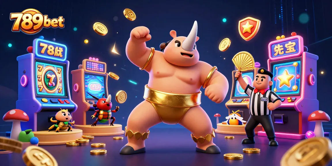 Win massive with 789 bet: a dynamic 3D cartoon casino illustration showcasing exciting slots.